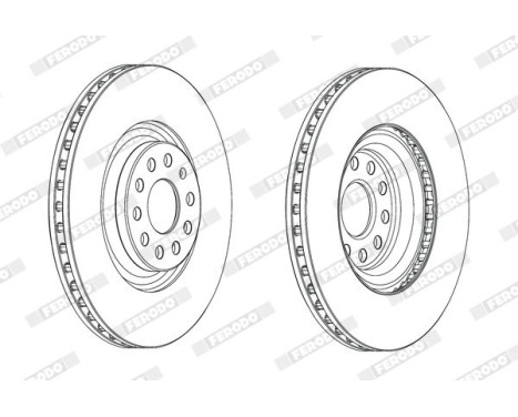 Brake Disc PREMIER DDF2000C Ferodo, Image 2