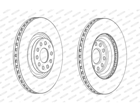 Brake Disc PREMIER DDF2000C Ferodo, Image 2