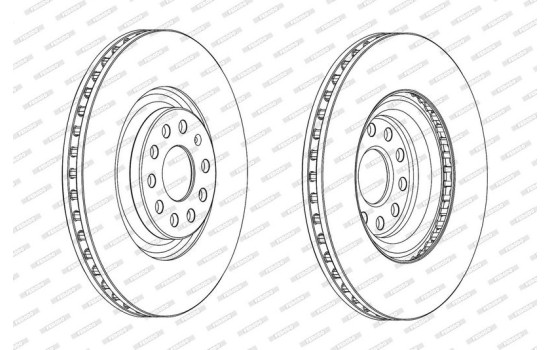 Brake Disc PREMIER DDF2000C Ferodo, Image 2