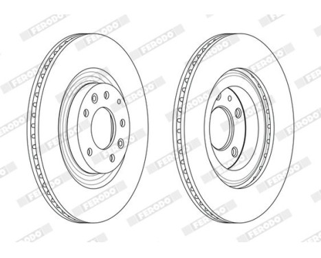 Brake Disc PREMIER DDF2002C Ferodo, Image 2