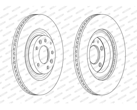 Brake Disc PREMIER DDF2002C Ferodo, Image 2