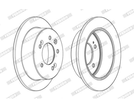 Brake Disc PREMIER DDF2005C Ferodo, Image 2