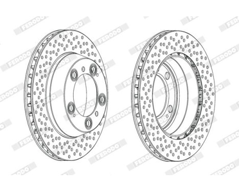 Brake Disc PREMIER DDF2012C Ferodo, Image 2