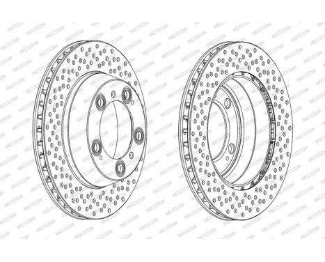 Brake Disc PREMIER DDF2012C Ferodo, Image 2