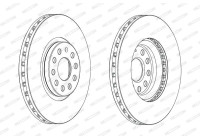 Brake Disc PREMIER DDF2016C-1 Ferodo