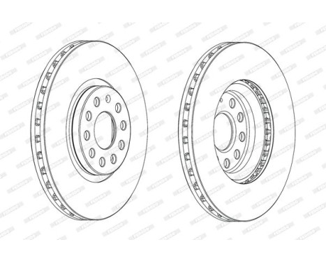 Brake Disc PREMIER DDF2016C-1 Ferodo