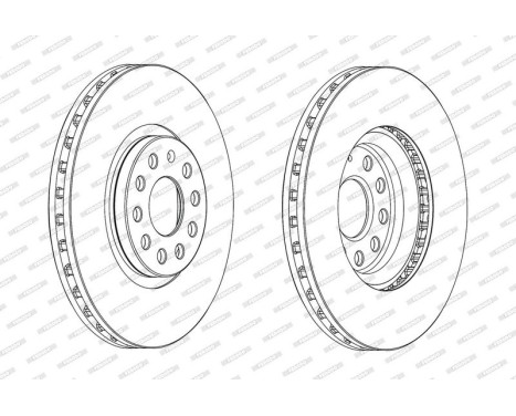 Brake Disc PREMIER DDF2016C-1 Ferodo, Image 2