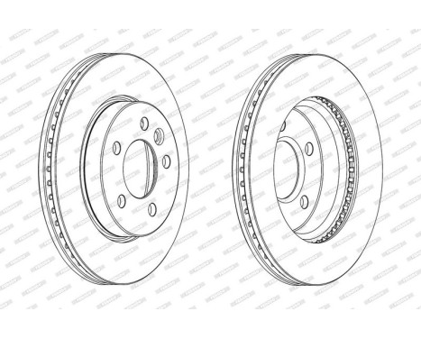 Brake Disc PREMIER DDF2017C Ferodo, Image 2