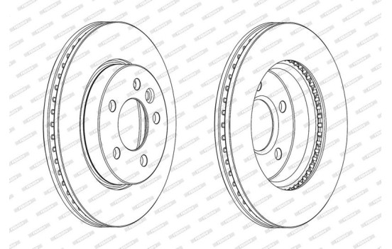 Brake Disc PREMIER DDF2017C Ferodo, Image 2