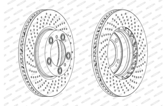 Brake Disc PREMIER DDF2020LC-1 Ferodo, Image 2