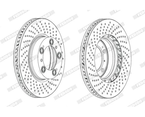 Brake Disc PREMIER DDF2020RC-1 Ferodo, Image 2