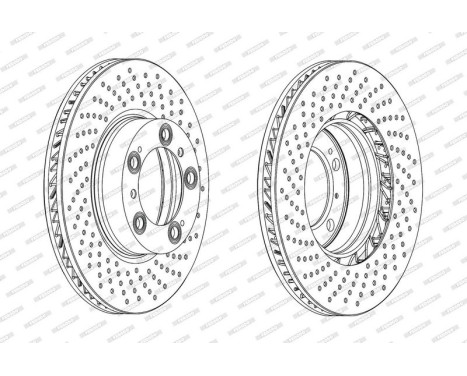 Brake Disc PREMIER DDF2020RC-1 Ferodo, Image 2
