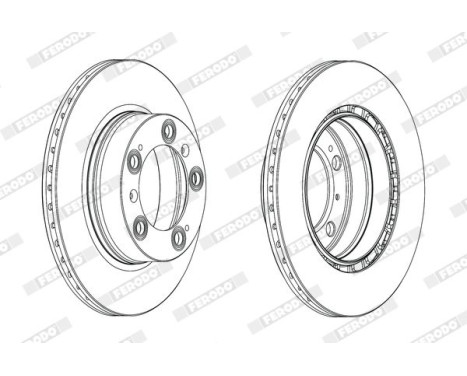 Brake Disc PREMIER DDF2023C Ferodo, Image 2