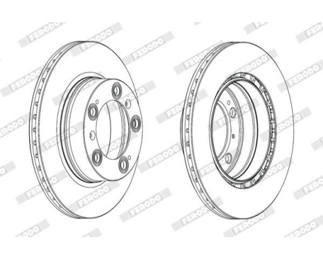 Brake Disc PREMIER DDF2023C Ferodo, Image 2