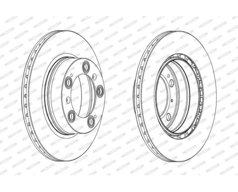 Brake Disc PREMIER DDF2023C Ferodo, Image 2