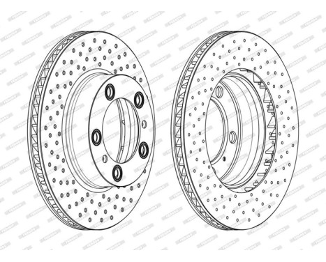 Brake Disc PREMIER DDF2027LC-1 Ferodo, Image 2