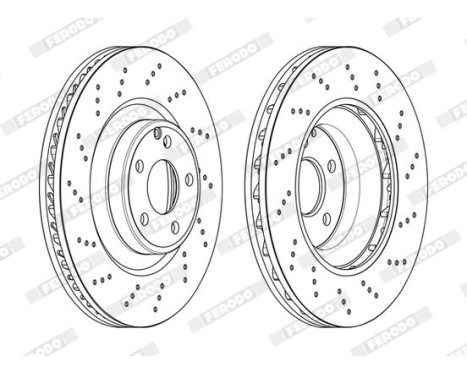 Brake Disc PREMIER DDF2030C-1 Ferodo, Image 2