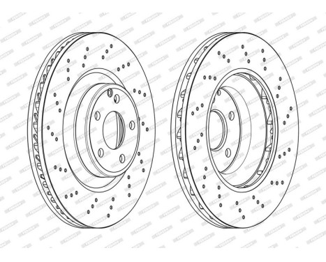 Brake Disc PREMIER DDF2030C-1 Ferodo, Image 2
