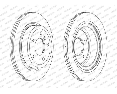 Brake Disc PREMIER DDF2034C Ferodo, Image 2