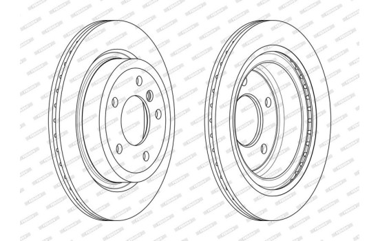 Brake Disc PREMIER DDF2034C Ferodo, Image 2