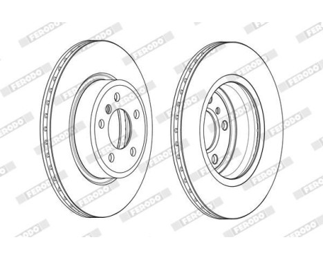 Brake Disc PREMIER DDF2039C Ferodo, Image 2
