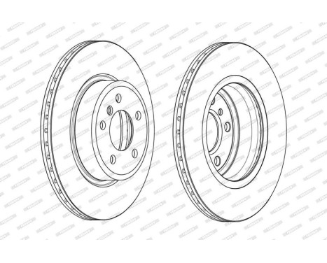 Brake Disc PREMIER DDF2039C Ferodo, Image 2