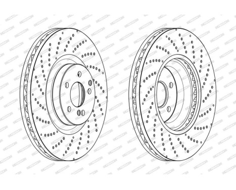 Brake Disc PREMIER DDF2051C-1 Ferodo, Image 2