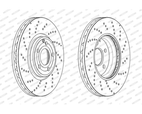 Brake Disc PREMIER DDF2054C-1 Ferodo, Image 2