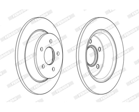 Brake Disc PREMIER DDF2058C Ferodo