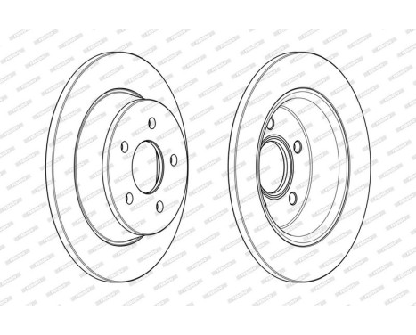 Brake Disc PREMIER DDF2058C Ferodo