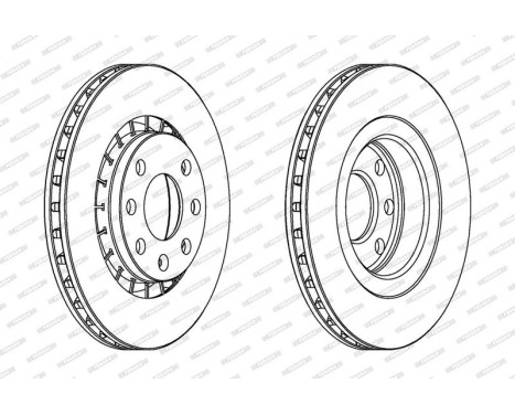 Brake Disc PREMIER DDF206 Ferodo, Image 2