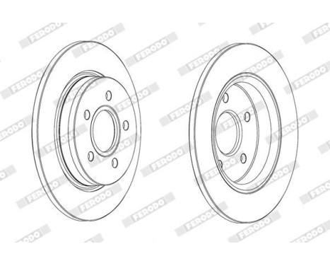 Brake Disc PREMIER DDF2061C Ferodo, Image 2