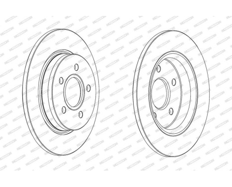 Brake Disc PREMIER DDF2061C Ferodo, Image 2