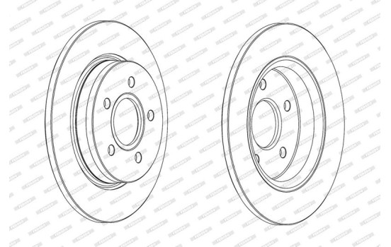 Brake Disc PREMIER DDF2061C Ferodo, Image 2