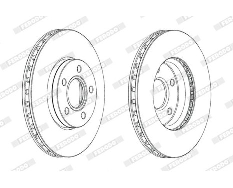 Brake Disc PREMIER DDF2062C Ferodo, Image 2