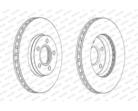 Brake Disc PREMIER DDF2062C Ferodo, Image 2