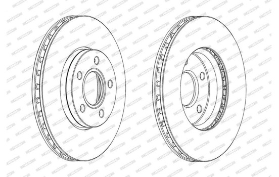 Brake Disc PREMIER DDF2062C Ferodo, Image 2