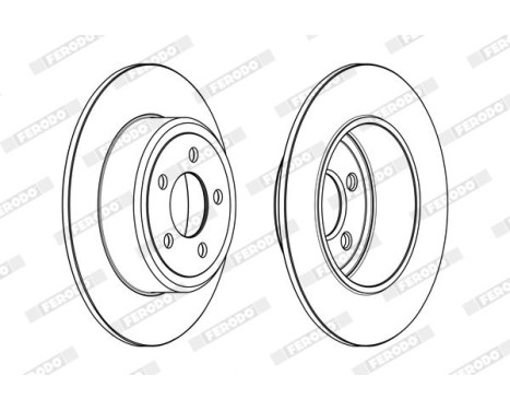 Brake Disc PREMIER DDF2064C Ferodo, Image 2