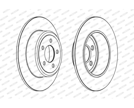 Brake Disc PREMIER DDF2064C Ferodo, Image 2