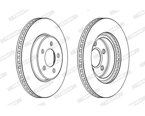 Brake Disc PREMIER DDF2065C Ferodo