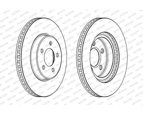 Brake Disc PREMIER DDF2065C Ferodo