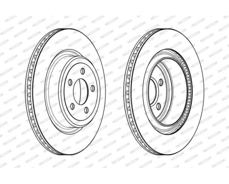 Brake Disc PREMIER DDF2066C-1 Ferodo, Image 2