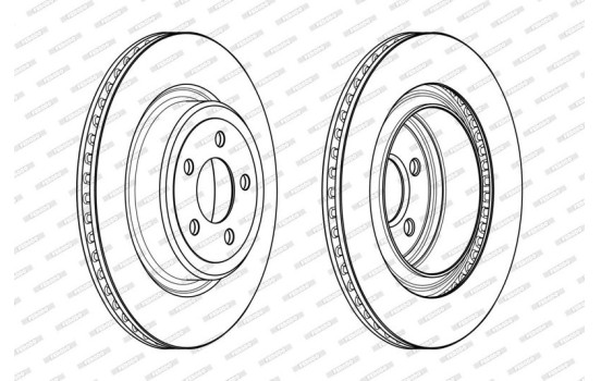 Brake Disc PREMIER DDF2066C-1 Ferodo, Image 2