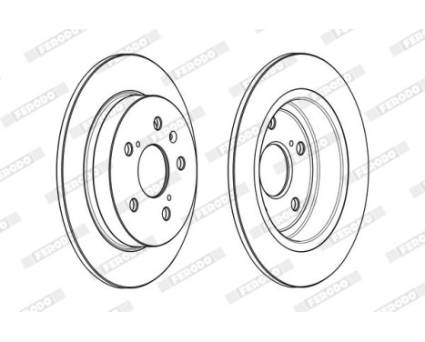 Brake Disc PREMIER DDF2067C Ferodo, Image 2
