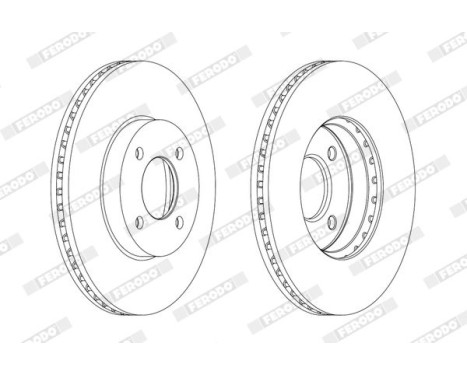 Brake Disc PREMIER DDF2067C Ferodo, Image 3