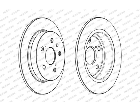 Brake Disc PREMIER DDF2067C Ferodo, Image 2