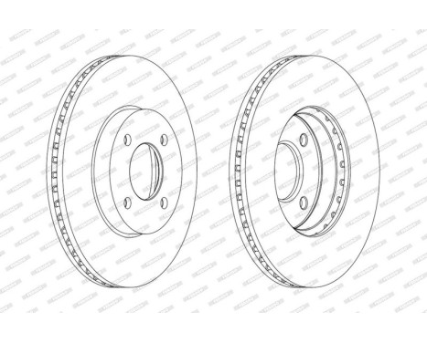 Brake Disc PREMIER DDF2067C Ferodo, Image 3