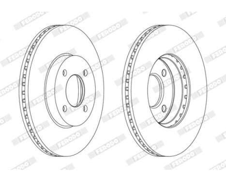 Brake Disc PREMIER DDF2068C Ferodo