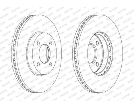 Brake Disc PREMIER DDF2068C Ferodo
