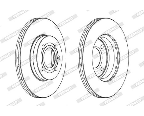 Brake Disc PREMIER DDF207 Ferodo, Image 2